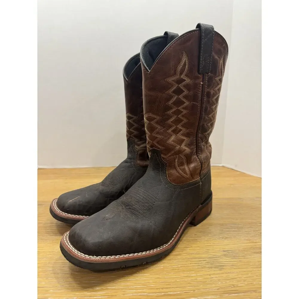 Laredo Dillon Leather Boots Mens Size 8D